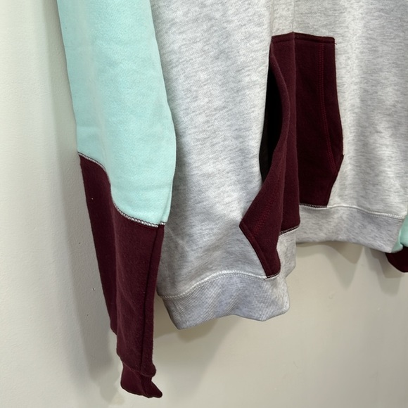 Fashion Sweatshirt Hoodies Womens Large gray pink yellow Long Sleeves New - Picture 6 of 8